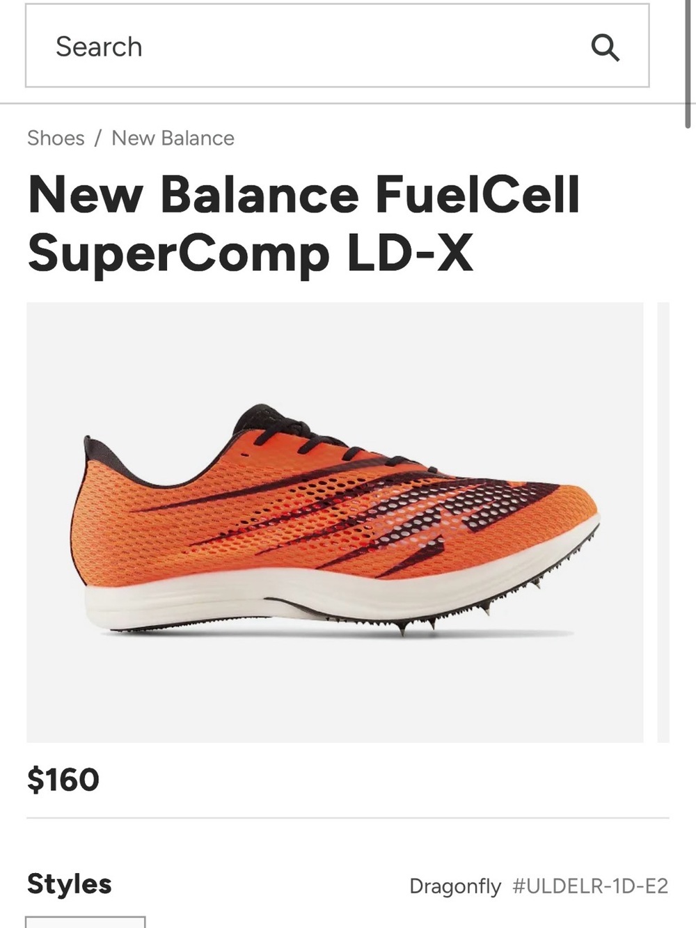 New Balance LD-X racing spikes